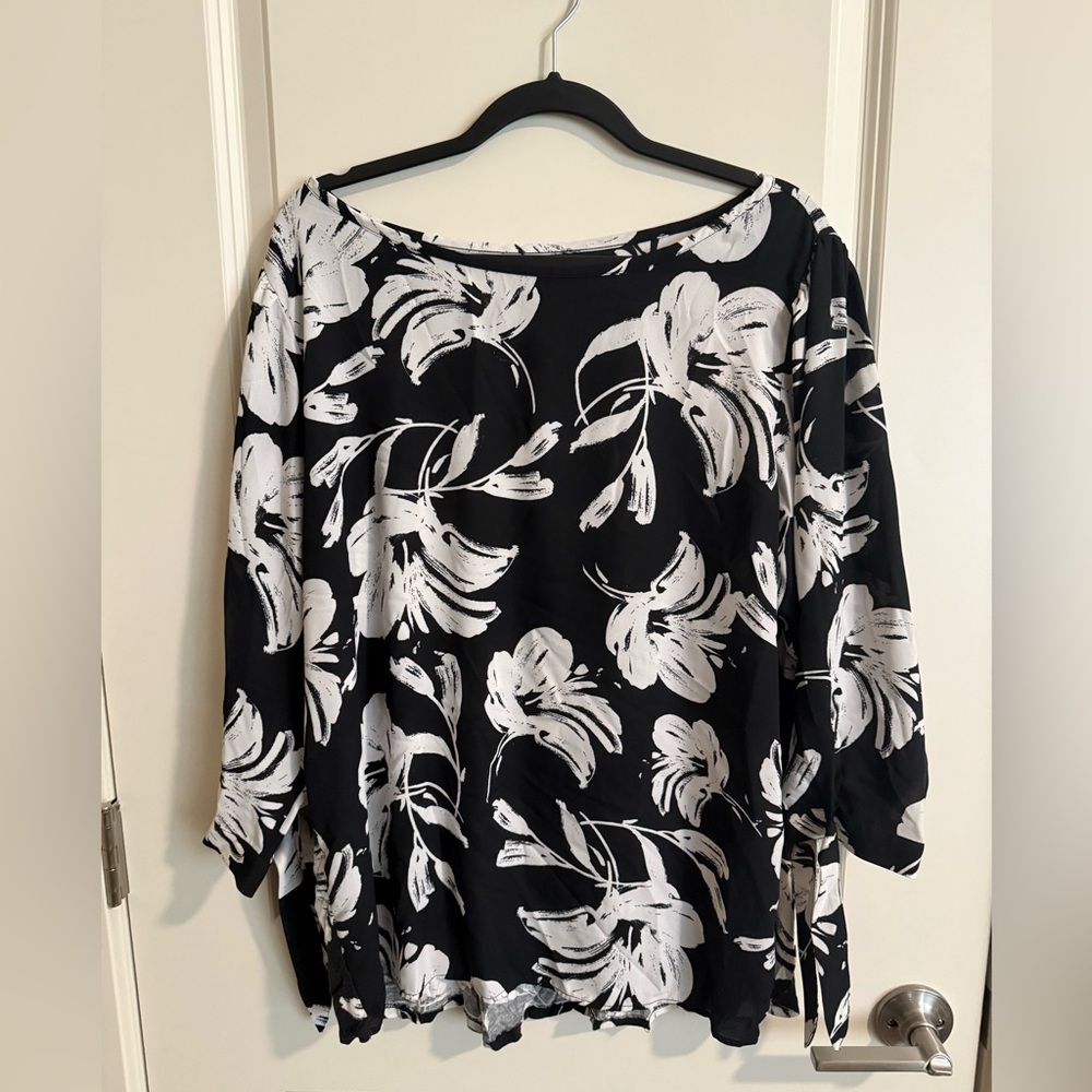 LOFT Palm Henley Blouse
